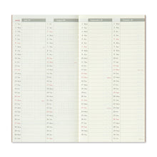 Laden Sie das Bild in den Galerie-Viewer, TRAVELER'S COMPANY - Traveler's Notebook Regular - 2025 Wochenplaner + Memo - 2. Hälfte