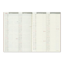 Laden Sie das Bild in den Galerie-Viewer, TRAVELER'S COMPANY - Traveler's Notebook Passport - 2025 Wochenplaner - 2. Hälfte