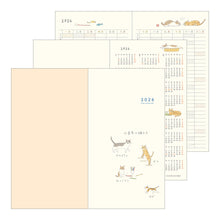 Laden Sie das Bild in den Galerie-Viewer, MIDORI - Taschenkalender 2026 - B6 Slim Katze