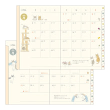 Laden Sie das Bild in den Galerie-Viewer, MIDORI - Taschenkalender 2026 - B6 Katze