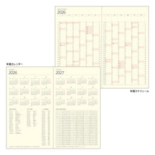 Laden Sie das Bild in den Galerie-Viewer, MIDORI - 2026 PRD Slim wöchentlich - Vertikales Tagebuch - Schwarz
