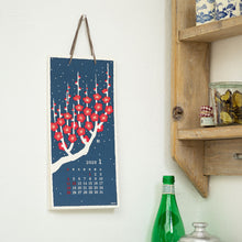 Laden Sie das Bild in den Galerie-Viewer, MIDORI - Echizen Washi Wall Calendar 2026 - Blumen