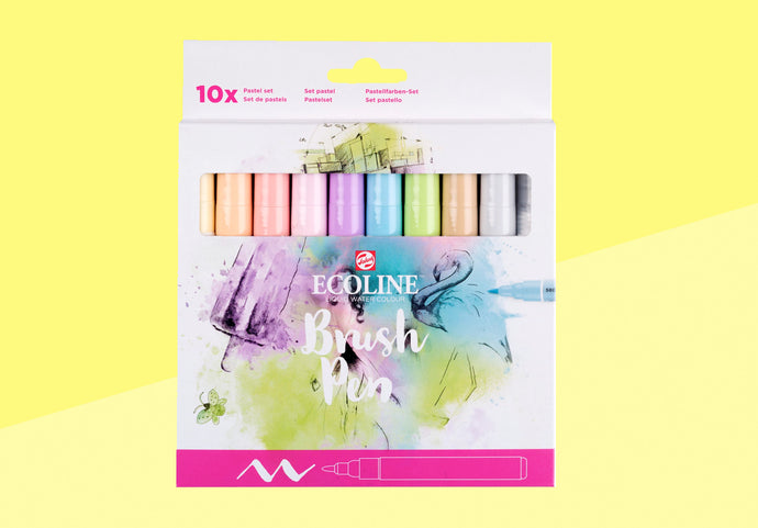 ECOLINE - Brush Pen Set of 10 - Pastel