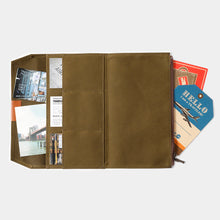Load image into Gallery viewer, TRAVELER'S FACTORY - Notebook Cotton Zipper Case - Olive