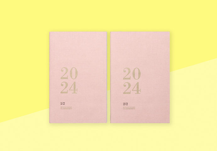 LE TYPOGRAPHE - Weekly Agenda 2024 - A6 - Old Rose