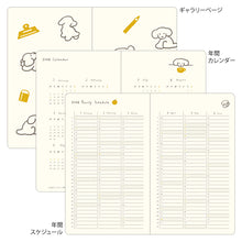 Laden Sie das Bild in den Galerie-Viewer, MIDORI - Book Style Kalender 2026 - B6 Variant Hund - Blau Grün