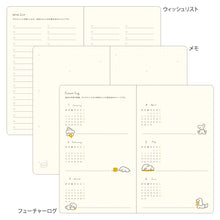 Laden Sie das Bild in den Galerie-Viewer, MIDORI - Book Style Kalender 2026 - B6 Variant Hund - Blau Grün