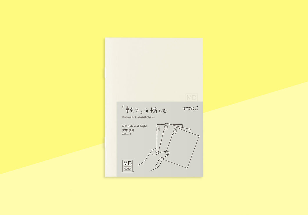 MIDORI - MD Notebook Light (3pcs pack) - A6 Lined