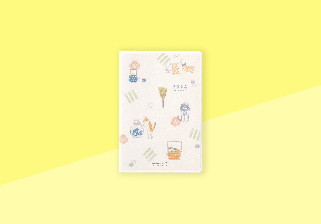 MIDORI - Pocket Diary Mini - Cat 2024