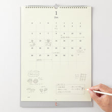 Laden Sie das Bild in den Galerie-Viewer, MIDORI - MD Wandkalender 2026 mit Bleistift