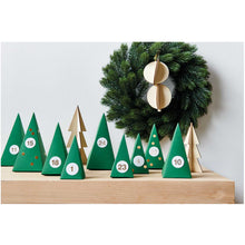 Load image into Gallery viewer, PAPER POETRY - Advent Calendar - Green Trees