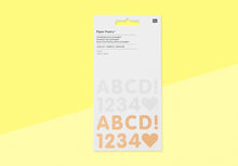 Load image into Gallery viewer, PAPER POETRY - Sticker Pad Alphabet - White and Kraft Paper