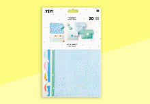Load image into Gallery viewer, RICO - Flat Paper bag with stickers - blue/green