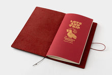 Load image into Gallery viewer, TRAVELER'S COMPANY – LOVE AND TRIP - Traveler's Notebook Passport red