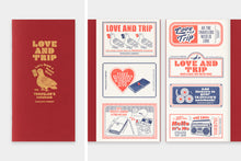 Load image into Gallery viewer, TRAVELER'S COMPANY – LOVE AND TRIP - Traveler's Notebook Regular Refill