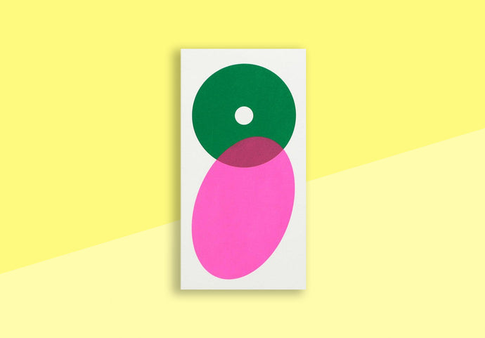 HANADURI - Hanji book - Play Donut - Green, Neon Pink