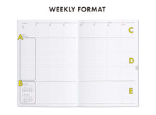 Load image into Gallery viewer, HIGHTIDE - Monthly Diary 2026 Shine B6 Slim - Ivory