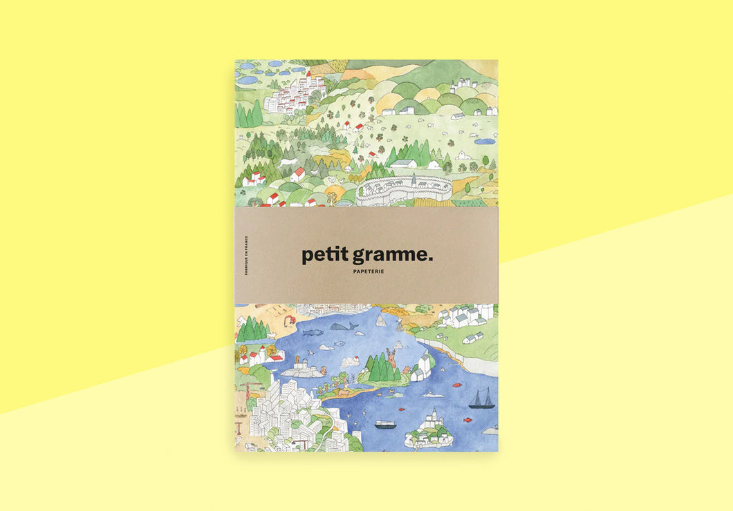 PETIT GRAMME - Medium Notebook - Cartographie
