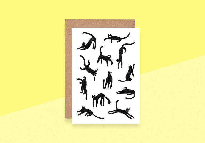 SOUS-BOIS - Greeting card - Cats