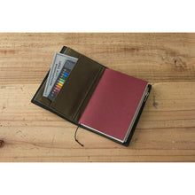 Load image into Gallery viewer, TRAVELER&#39;S FACTORY - Paper Cloth Zipper Passport size - Olive