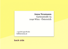 Laden Sie das Bild in den Galerie-Viewer, SOUS-BOIS - Visitenkarten - "Poudre"