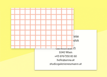 Laden Sie das Bild in den Galerie-Viewer, SOUS-BOIS - Visitenkarten - "Quadrillé"