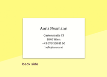 Laden Sie das Bild in den Galerie-Viewer, SOUS-BOIS - Visitenkarten - "Confetti"