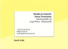 Laden Sie das Bild in den Galerie-Viewer, SOUS-BOIS - Visitenkarten - "Poudre"