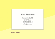 Laden Sie das Bild in den Galerie-Viewer, Visitenkarten - "Arrondi"