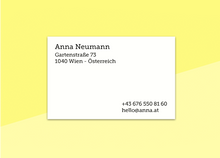 Laden Sie das Bild in den Galerie-Viewer, SOUS-BOIS - Visitenkarten - "Blanc # 2"