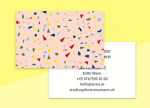 Load image into Gallery viewer, SOUS-BOIS - business cards  – &quot;confetti&quot;