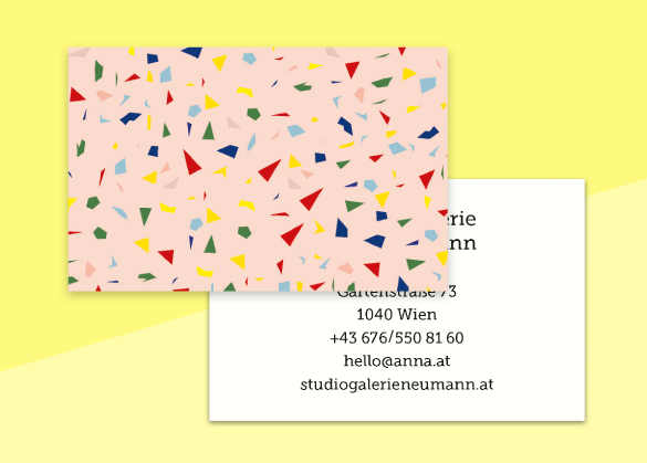 SOUS-BOIS - business cards  – "confetti"