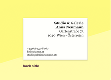 Load image into Gallery viewer, SOUS-BOIS - business cards  – &quot;afro&quot;