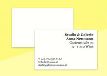 Laden Sie das Bild in den Galerie-Viewer, SOUS-BOIS - Visitenkarten - "Blanc # 3"