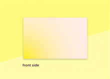 Laden Sie das Bild in den Galerie-Viewer, SOUS-BOIS - Visitenkarten - "Verlauf gelb"