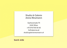 Laden Sie das Bild in den Galerie-Viewer, SOUS-BOIS - Visitenkarten - "Quadrillé"