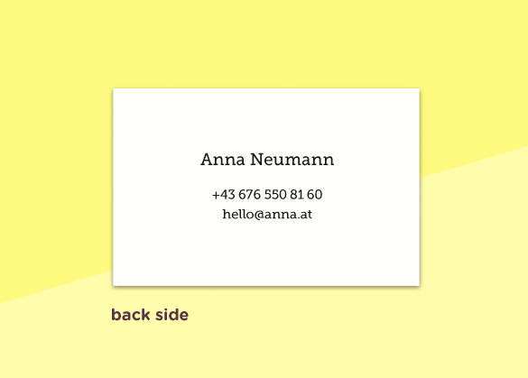 SOUS-BOIS - business cards  – "bulle"