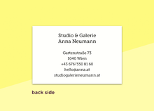 Laden Sie das Bild in den Galerie-Viewer, Visitenkarten - "Arrondi"