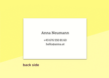 Load image into Gallery viewer, SOUS-BOIS - business cards  – &quot;confetti jaune&quot;