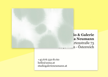 Laden Sie das Bild in den Galerie-Viewer, SOUS-BOIS - Visitenkarten - "Buvard Green"