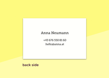 Laden Sie das Bild in den Galerie-Viewer, Visitenkarten - "Arrondi"