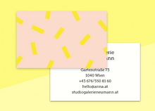 Laden Sie das Bild in den Galerie-Viewer, SOUS-BOIS - Visitenkarten - "Confetti Jaune"