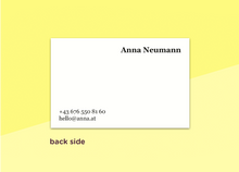 Laden Sie das Bild in den Galerie-Viewer, SOUS-BOIS - Visitenkarten - "Poudre"