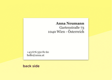 Laden Sie das Bild in den Galerie-Viewer, SOUS-BOIS - Visitenkarten - "baies"