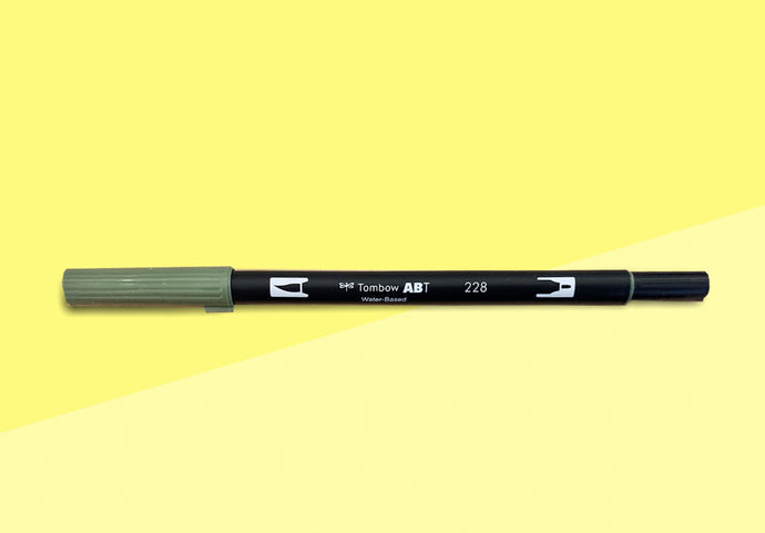 TOMBOW - ABT Dual Brush Pen - 228 gray green