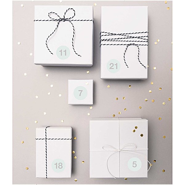 PAPER POETRY - Advent Stickers - White
