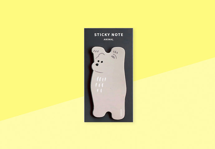 ICONIC - Sticky Note - Animal Brown Bear
