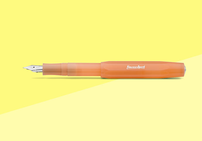 KAWECO - FROSTED SPORT - Fountain Pen - Soft Mandarine