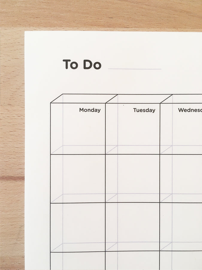 SOUS-BOIS - Weekly planner desk pad