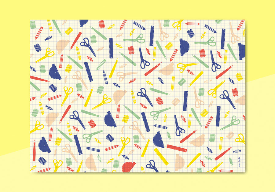 SOUS-BOIS - Wrapping Paper - Back to school